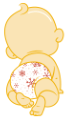 unitus diaper drive baby illustration