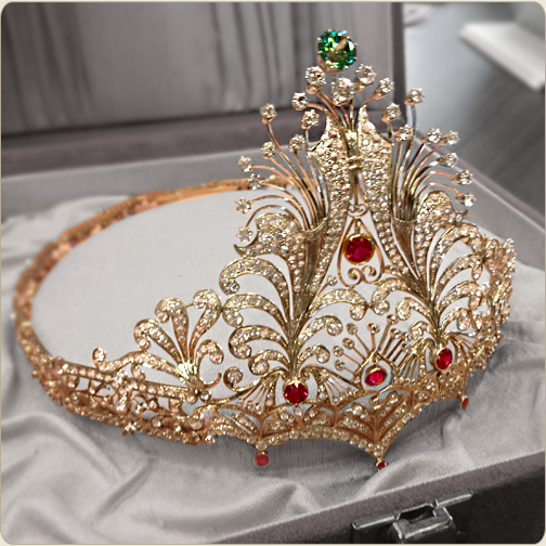 Rose festival crown