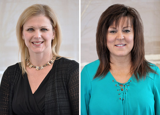 Ronda Wagner (left) and Sarah Elmore (right)