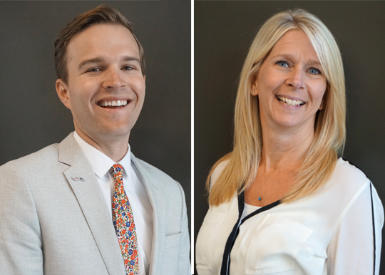 Blaine Bartholomew (left) and Karen Salman (right)
