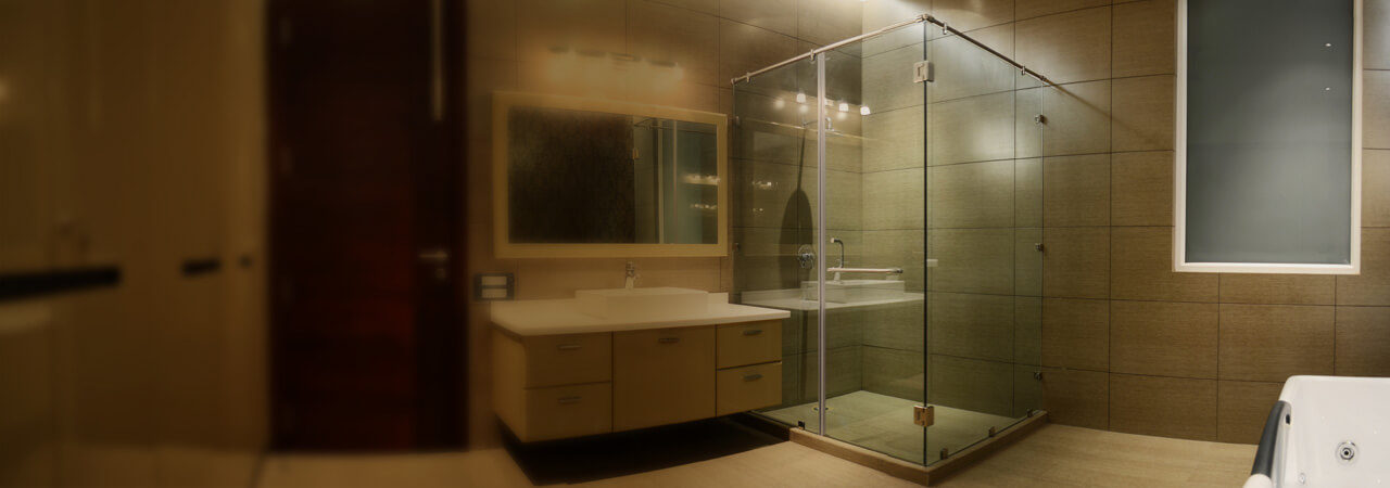 Freshly remodeled bathroom funded with a home equity loan.