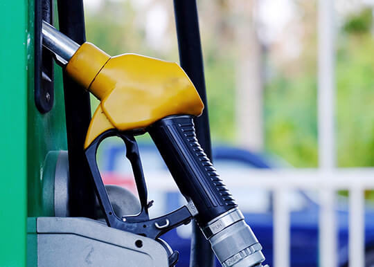 Detail of gas pump handle.