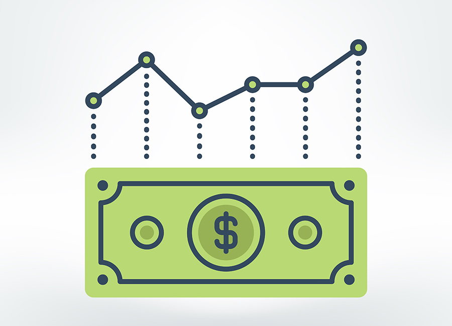 Interest rate dollar sign image