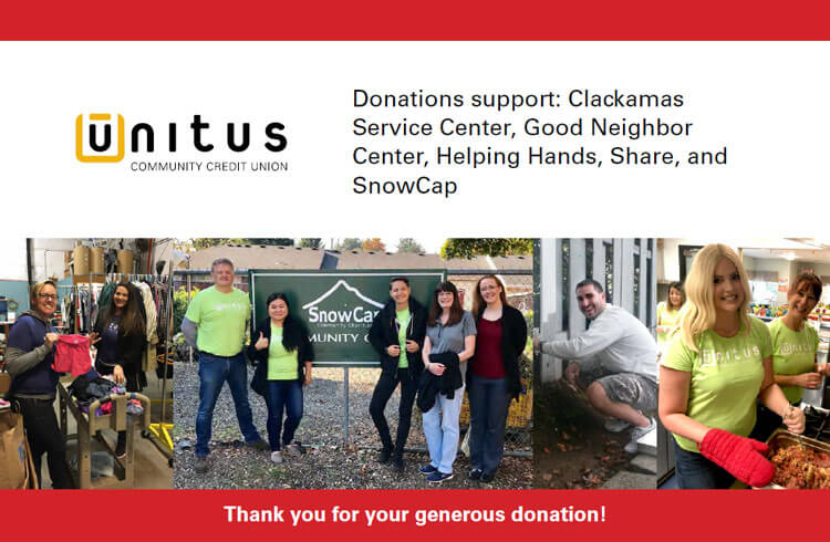 Los empleados de Unitus participan en la campaña navideña