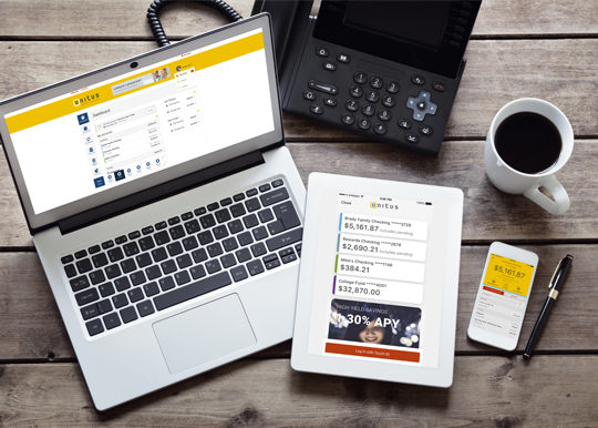 laptop, tablet, and phone showing uOnline Upgrade