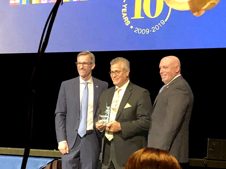 Steve Stapp and award presenters