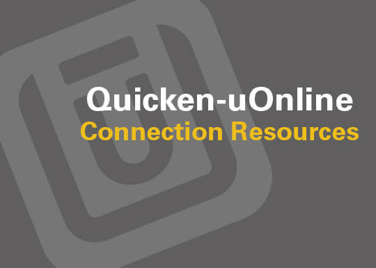 Quicken-uOnline Connection Resources