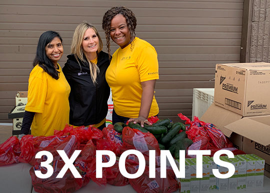 Earn 3X Points